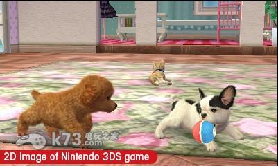 3ds 任天猫狗法国斗牛犬与新伙伴美版提供下载-任天猫狗法国斗牛犬与新伙伴下载