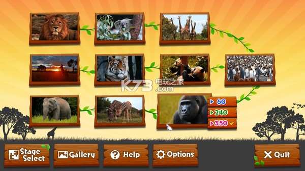 Ұ޶ƴͼ-Wild Animals Animated Jigsaws